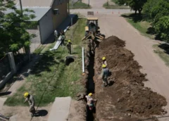 Tostado avanza con el 70% de la obra cloacal que beneficiará a más de 7.500 vecinos